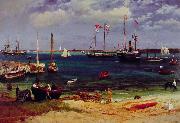 Albert Bierstadt Nassau Harbor Germany oil painting reproduction